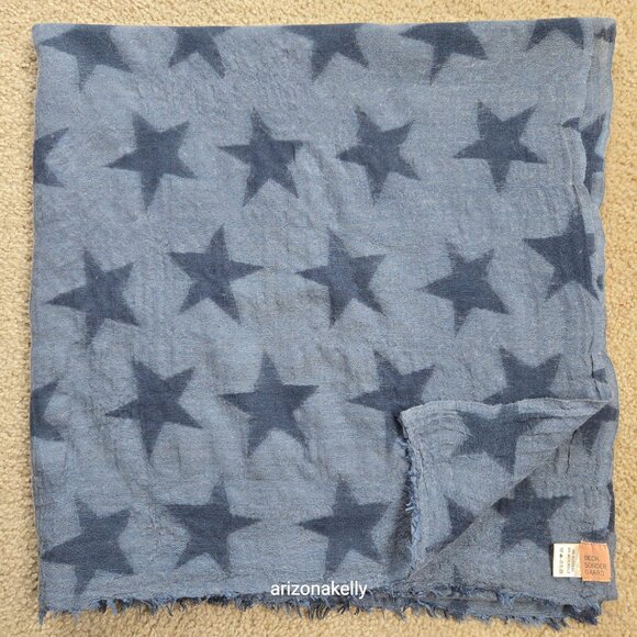 Beck Sondergaard Wool & Silk Distressed Star Scarf Oversized - Picture 14 of 15